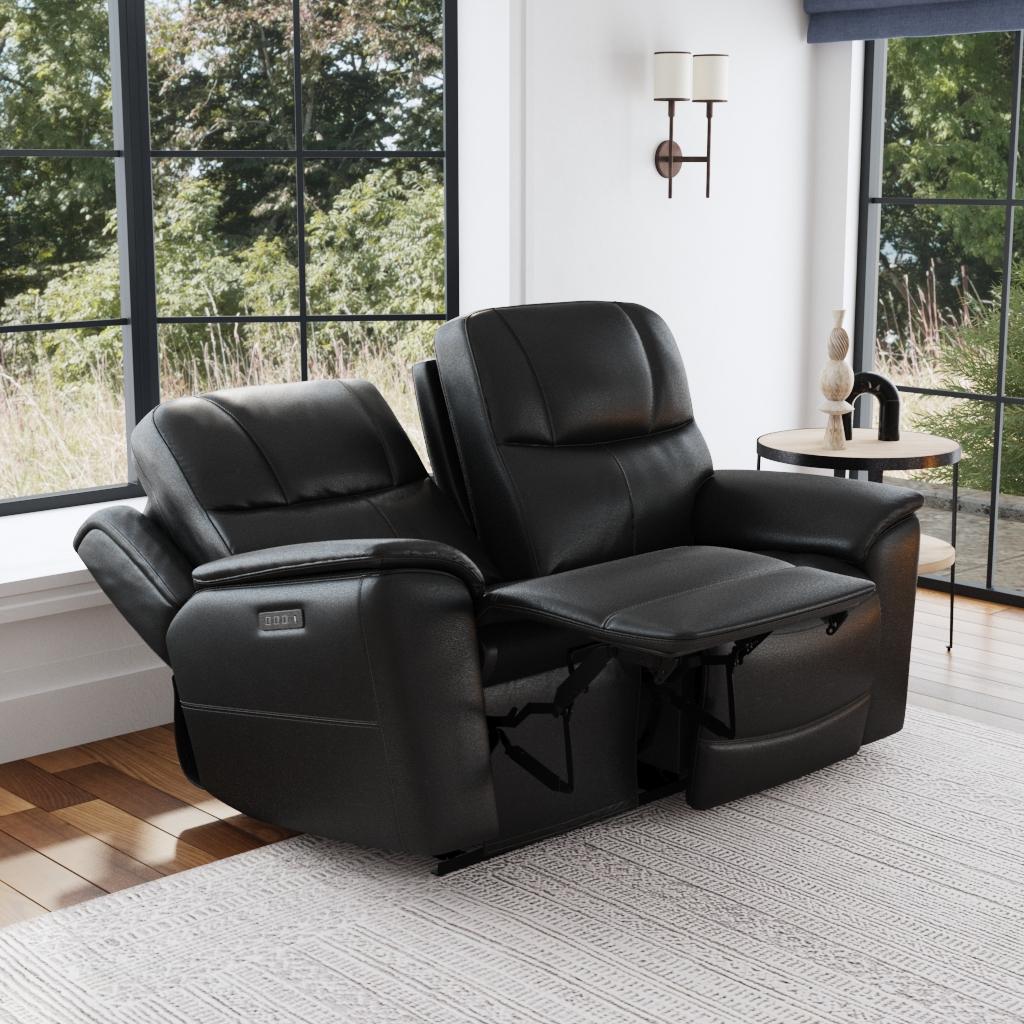 Crew Power Reclining Loveseat with Power Headrests & Lumbar