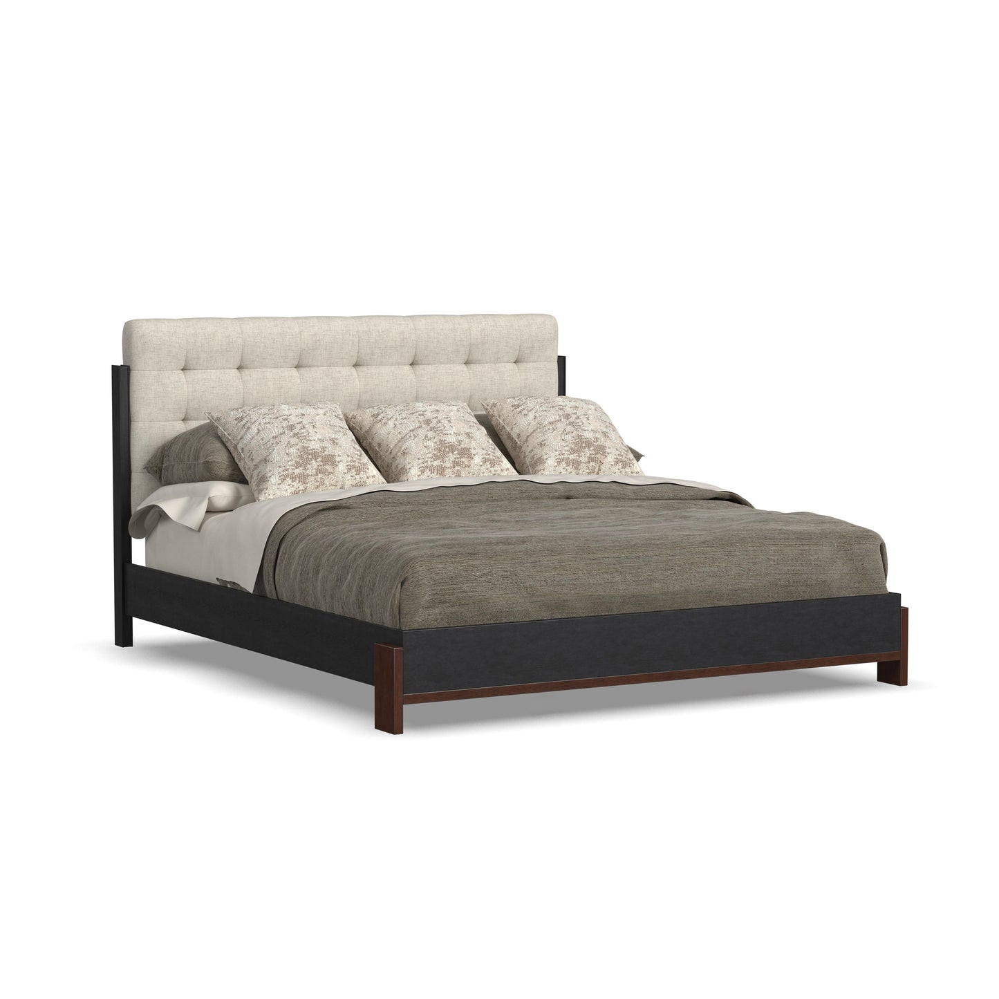 Waterfall King Upholstered Bed