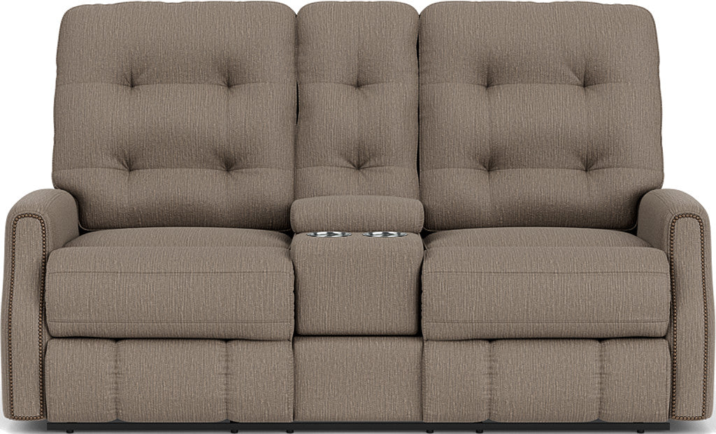 Devon Reclining Loveseat with Console