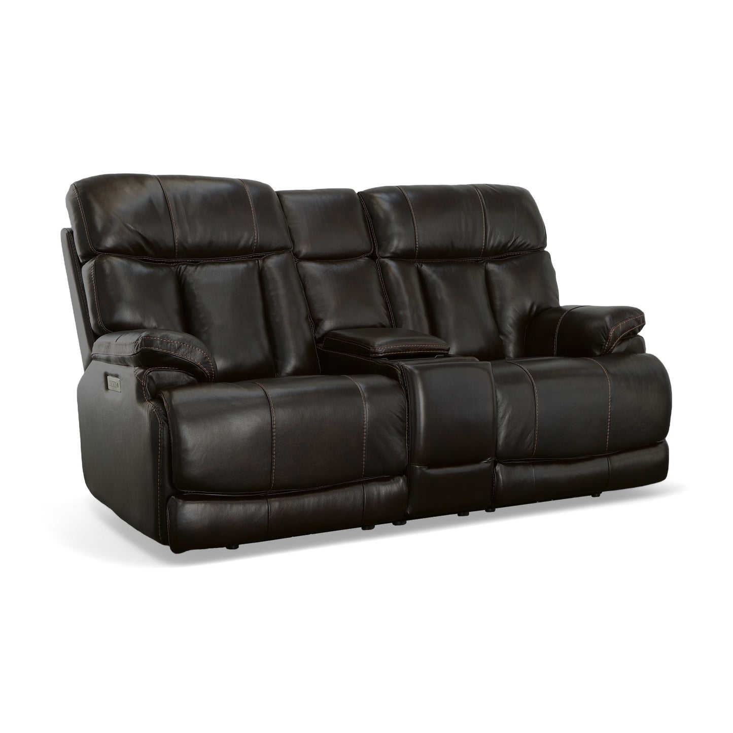 Clive Power Reclining Loveseat with Console & Power Headrests & Lumbar