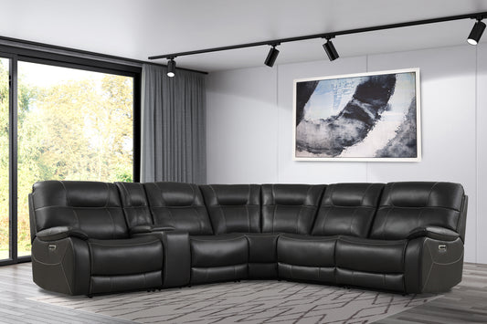 Parker Living Axel - Ozone 6 Modular Piece Power Reclining Sectional with Power Adjustable Headrests