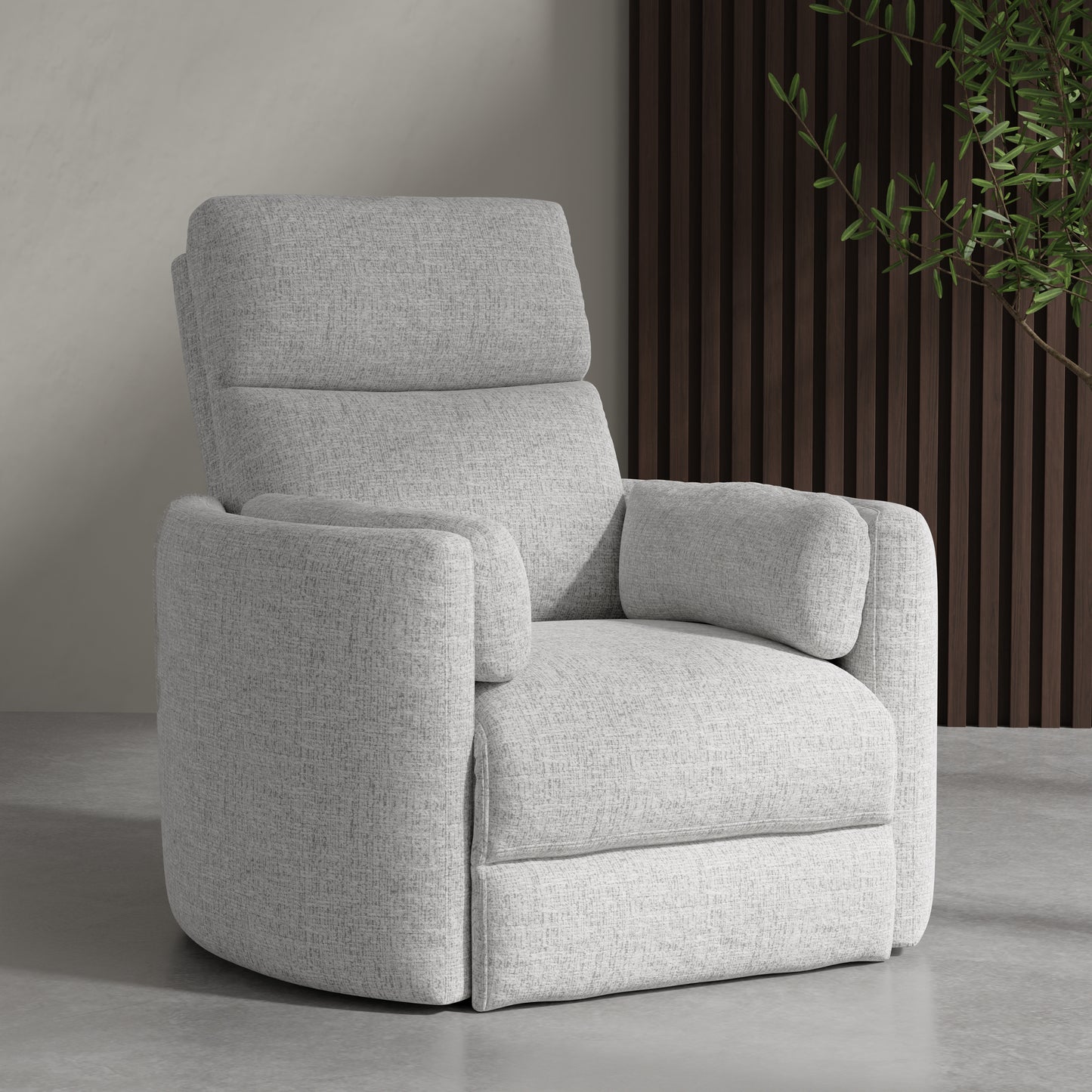 Parker Living Radius - Angora Linen Manual Swivel Recliner Two Pack