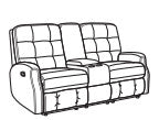 Devon Reclining Loveseat with Console