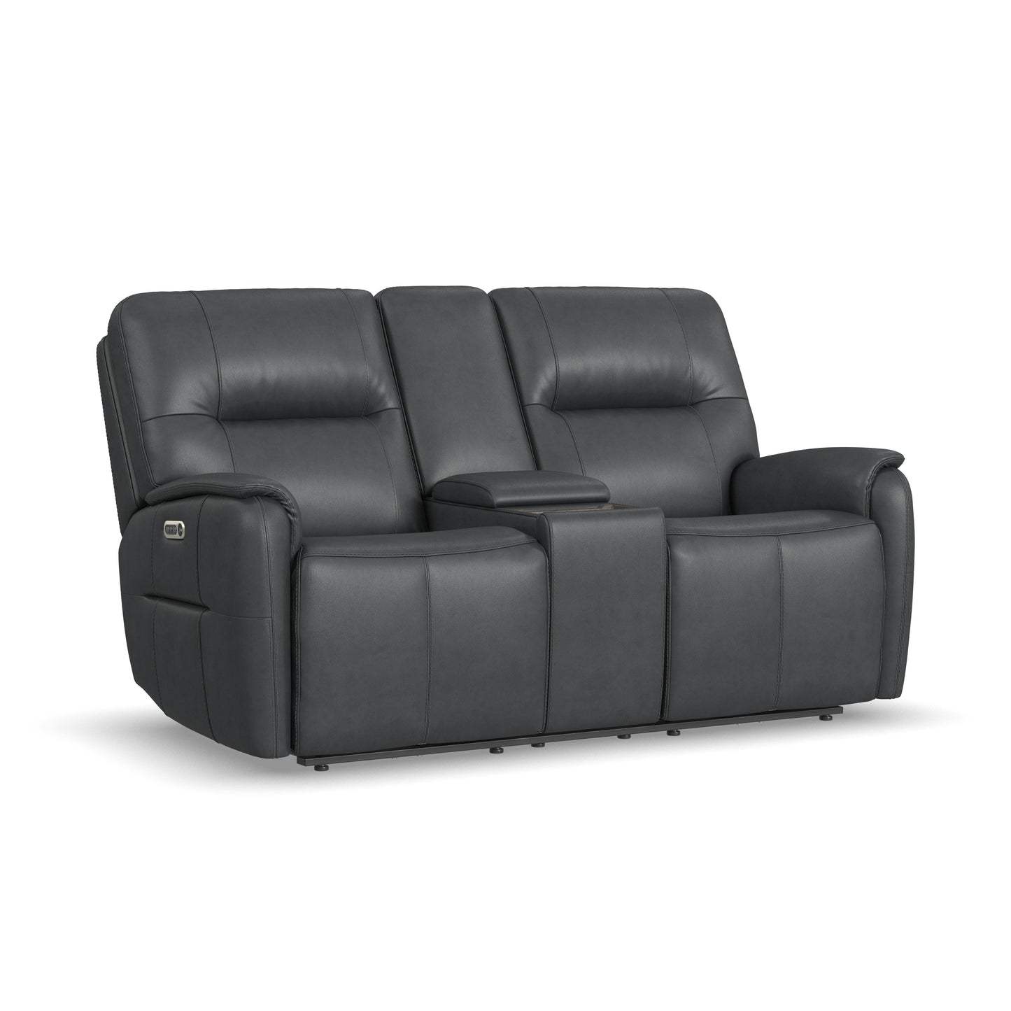 Wilson Power Reclining Loveseat with Console & Power Headrests