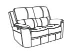 Henry Power Reclining Loveseat with Power Headrests & Lumbar