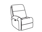 Davis LAF Power Recliner with Power Headrest