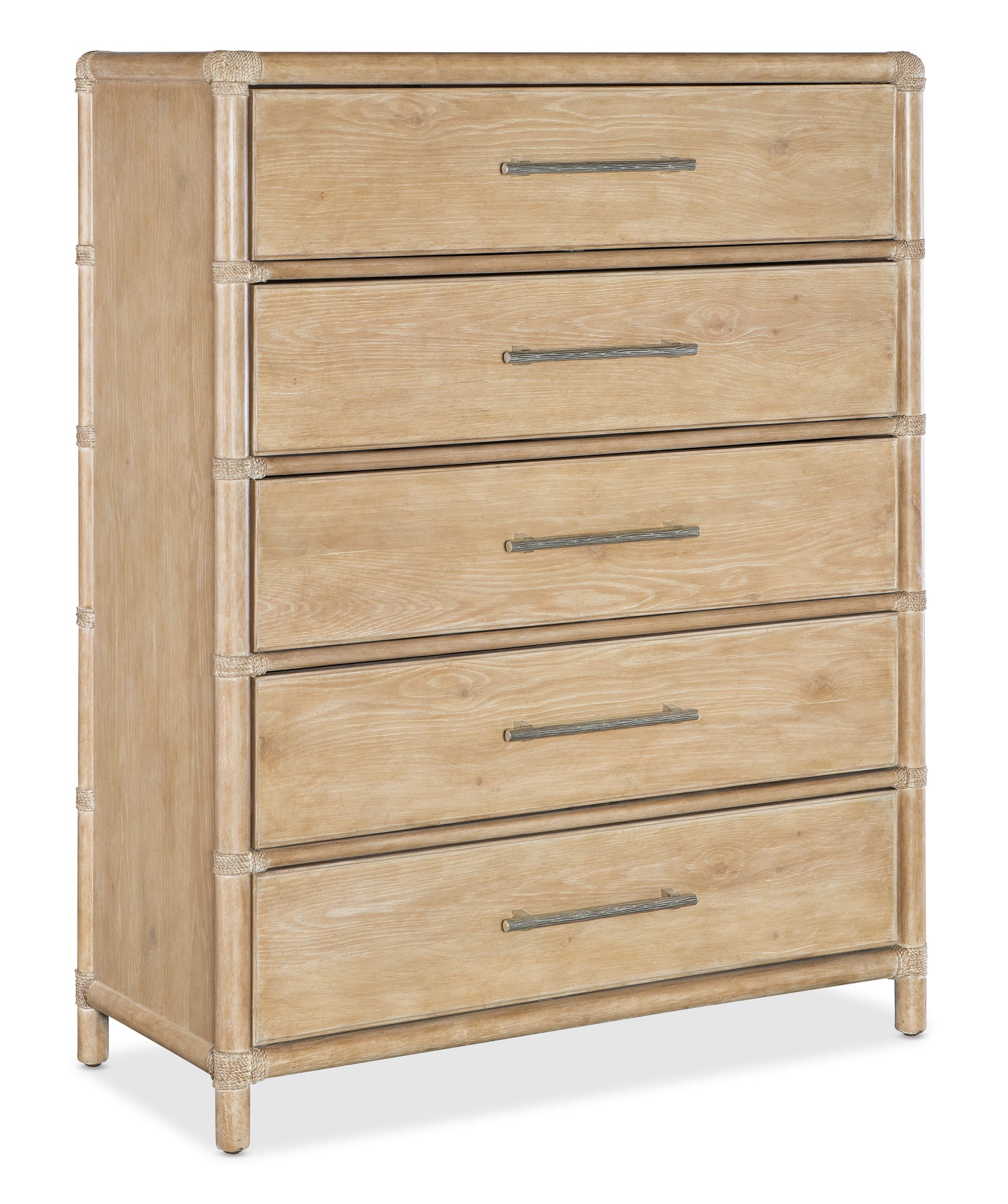 Retreat Pole Rattan Five-Drawer Chest