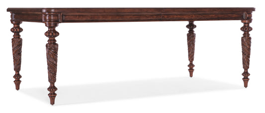 Charleston Leg Table with 1-24 in Leaf