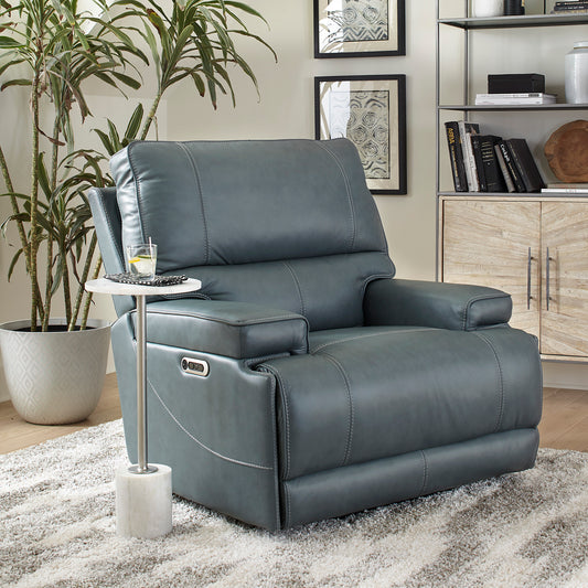 Parker Living Whitman - Verona Azure - Powered By Freemotion Cordless Power Recliner