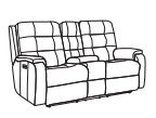 Arlo Power Reclining Loveseat with Console & Power Headrests