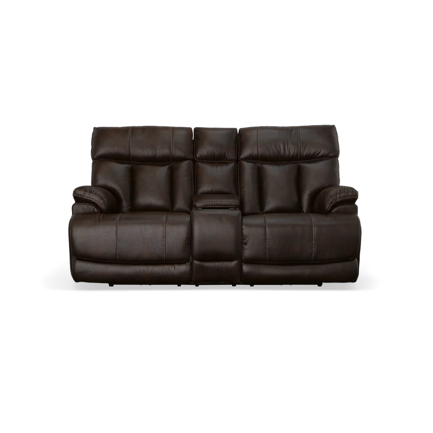 Clive Power Reclining Loveseat with Console & Power Headrests & Lumbar