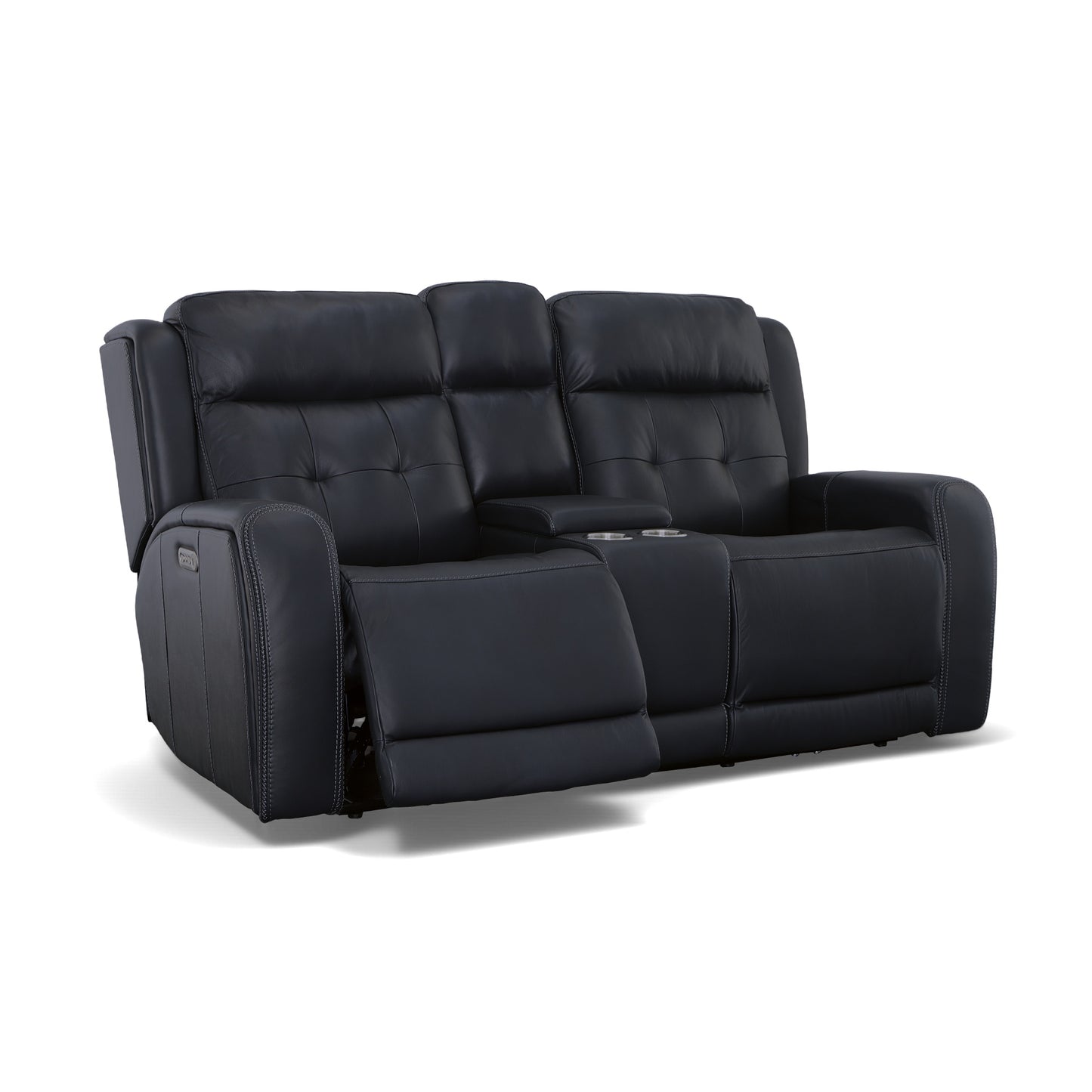 Grant Power Reclining Loveseat with Console & Power Headrests