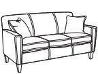 Digby Three-Cushion Sofa