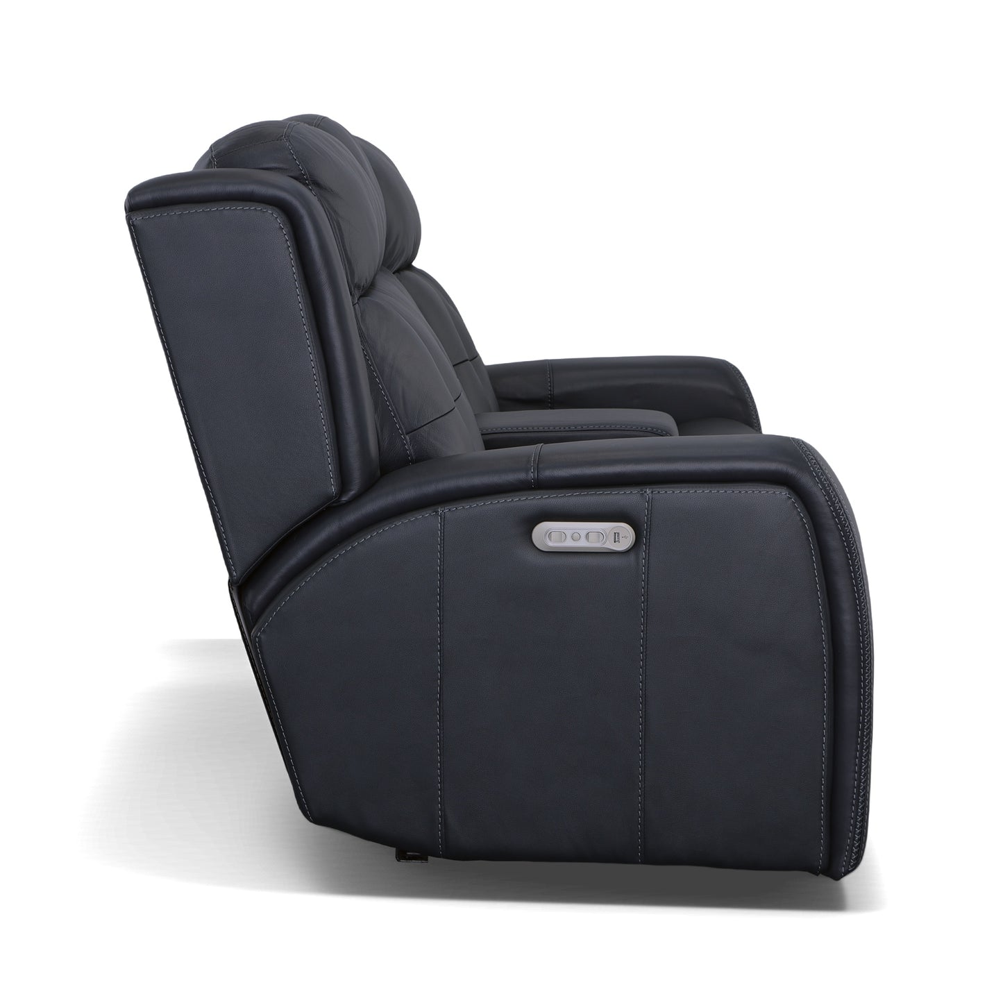 Grant Power Reclining Loveseat with Console & Power Headrests