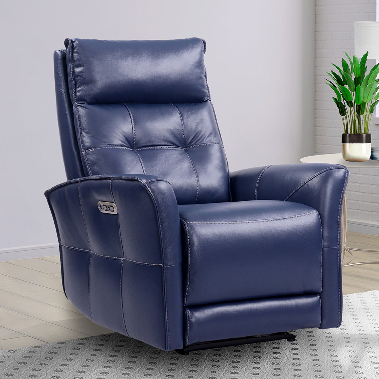 Parker Living Gershwin - Verona Royal Blue - Powered By Freemot Zero Gravity Power Recliner