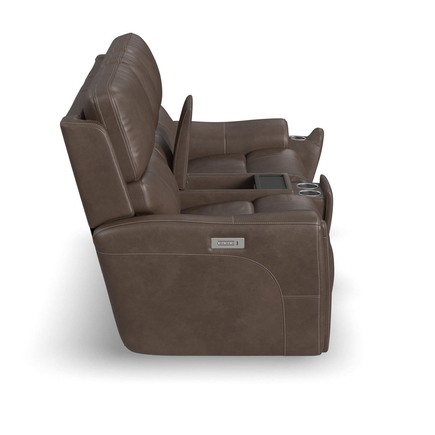 Carter Power Reclining Loveseat with Console & Power Headrests & Lumbar