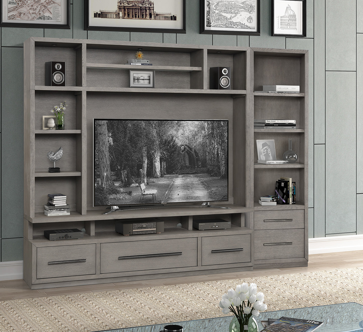 Parker House Pure Modern 3 Piece Entertainment Wall