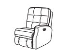 Devon RAF Power Recliner with Power Headrest