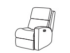 Catalina RAF Power Recliner with Power Headrest