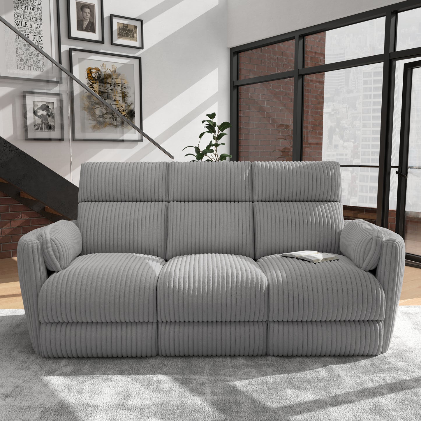 Parker Living Radius - Mega Grey Power Reclining Sofa