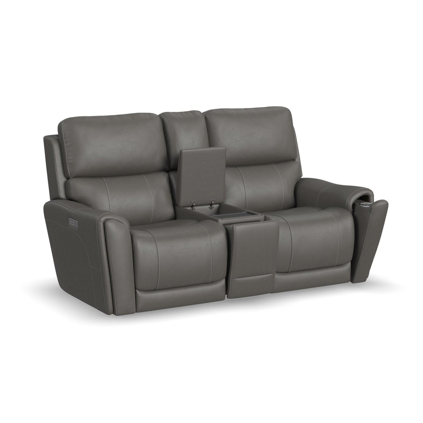 Carter Power Reclining Loveseat with Console & Power Headrests & Lumbar