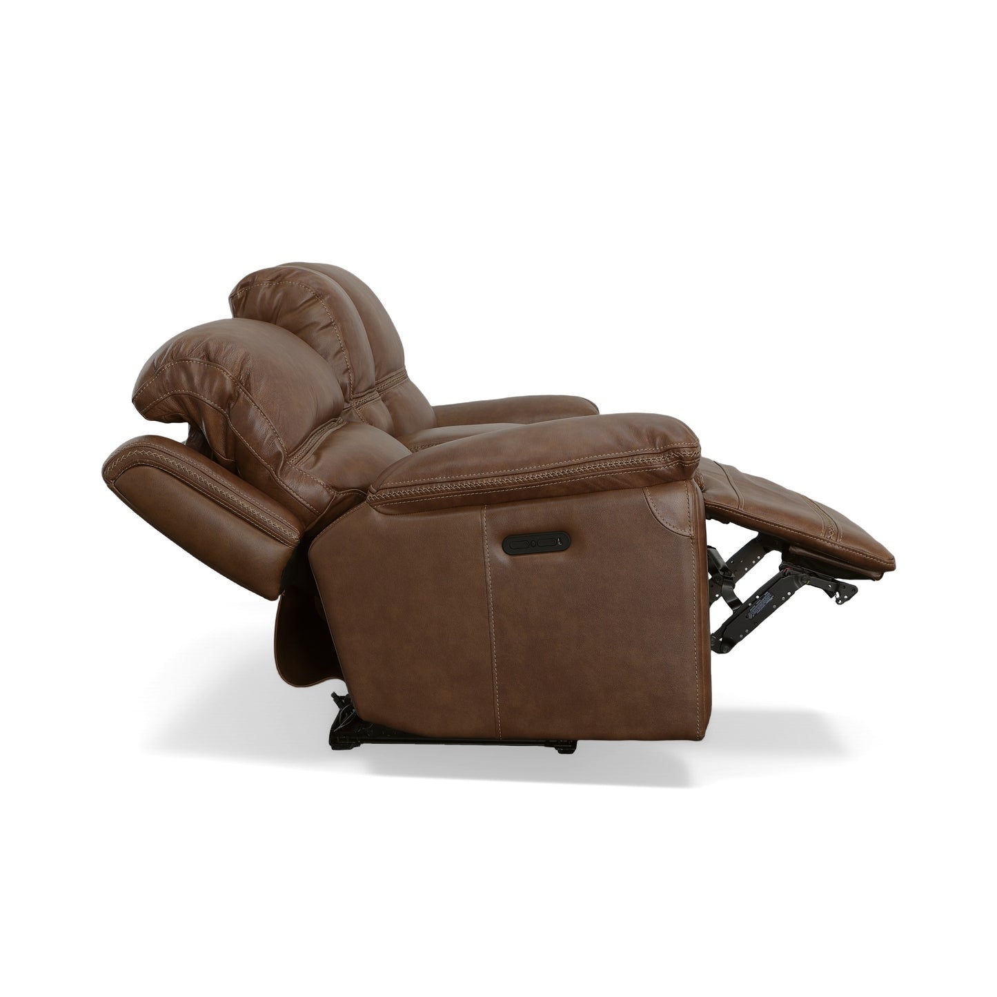 Fenwick Power Reclining Loveseat with Console & Power Headrests