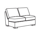 Bryant Armless Loveseat