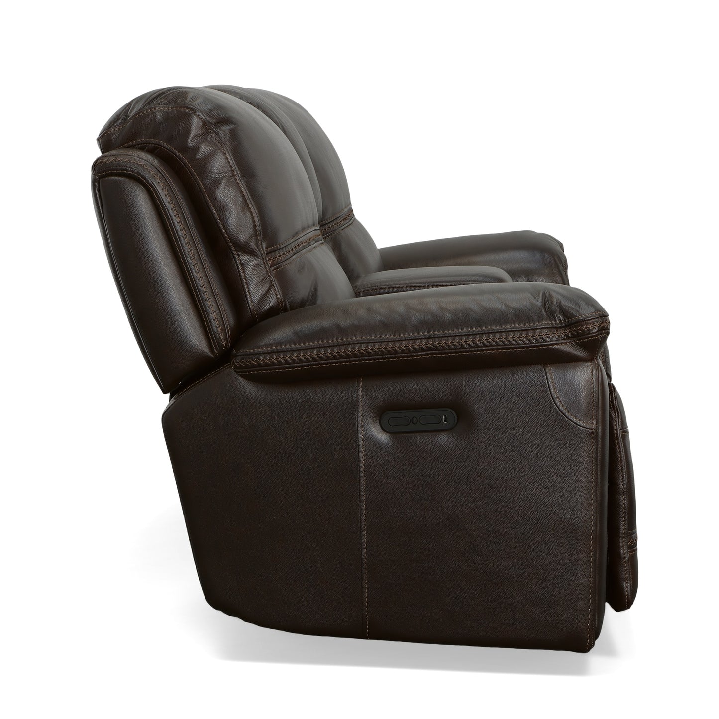 Fenwick Power Reclining Loveseat with Console & Power Headrests