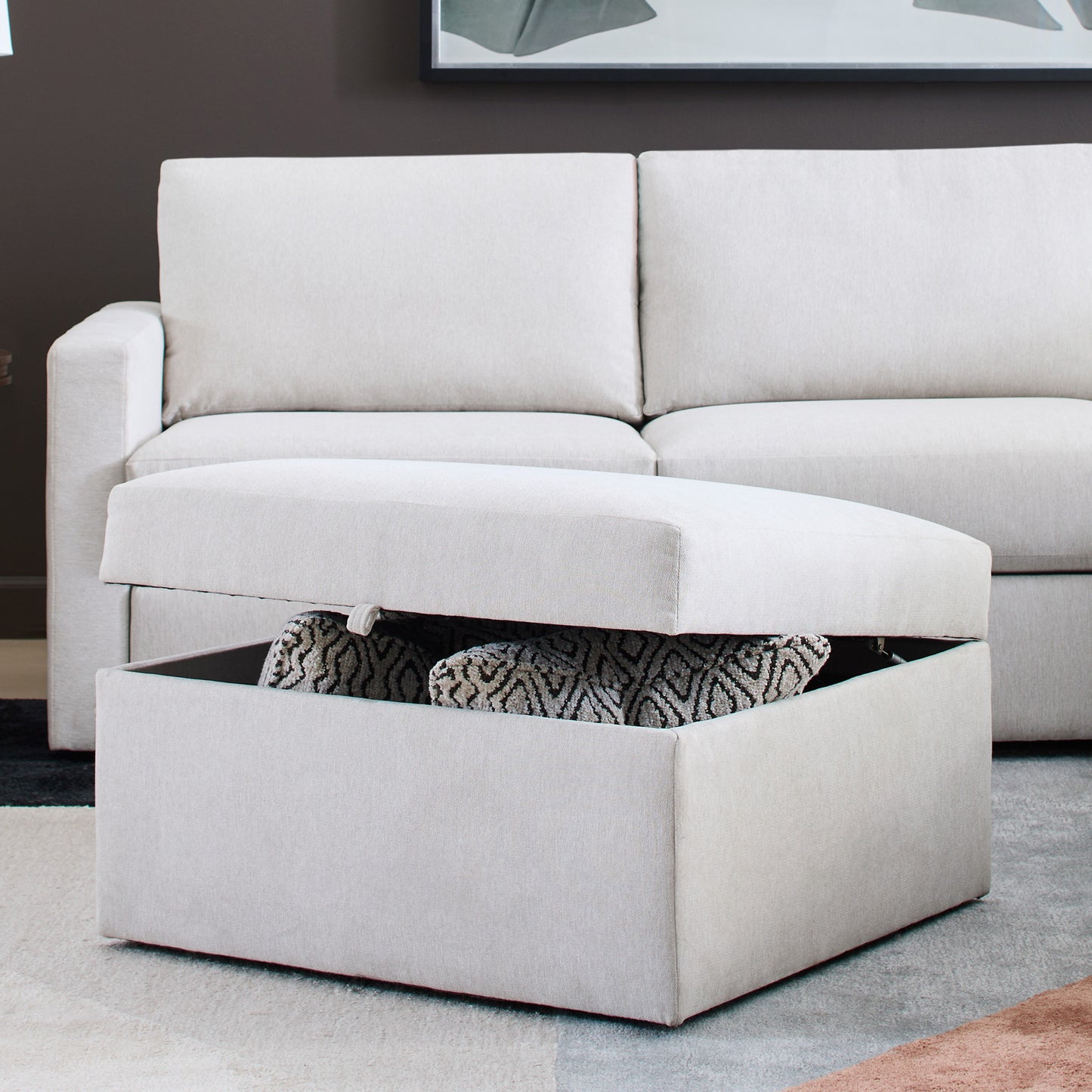 Flex Square Storage Ottoman