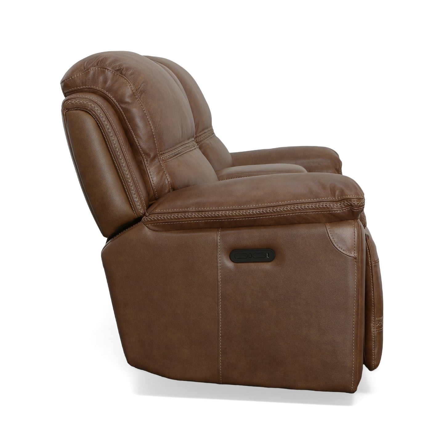 Fenwick Power Reclining Loveseat with Console & Power Headrests