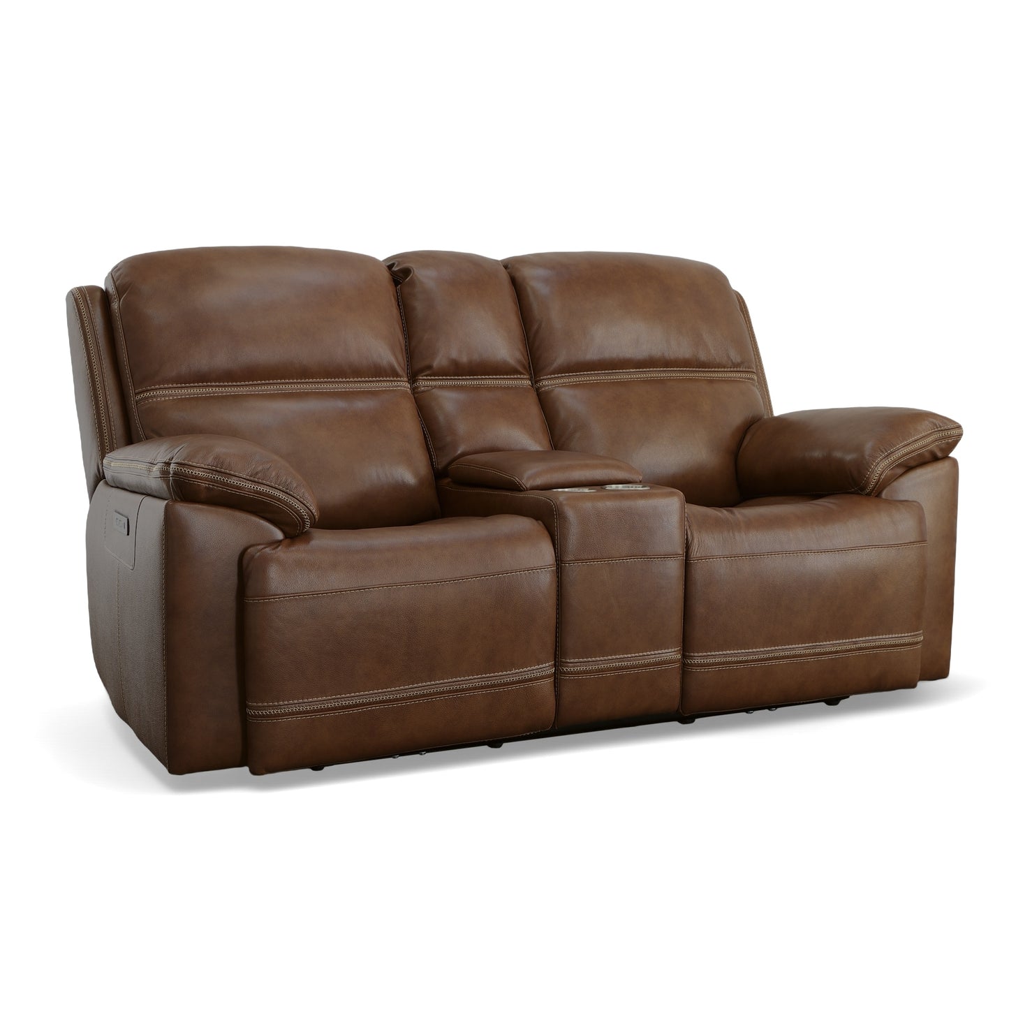 Jackson Power Reclining Loveseat with Console & Power Headrests