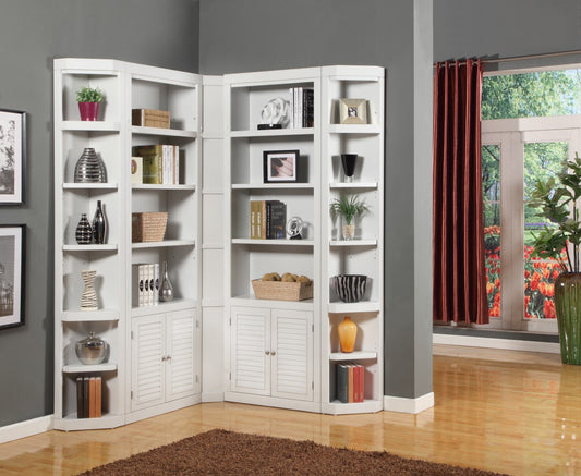 Parker House Boca 5 Piece L Shape Corner Bookcase Wall