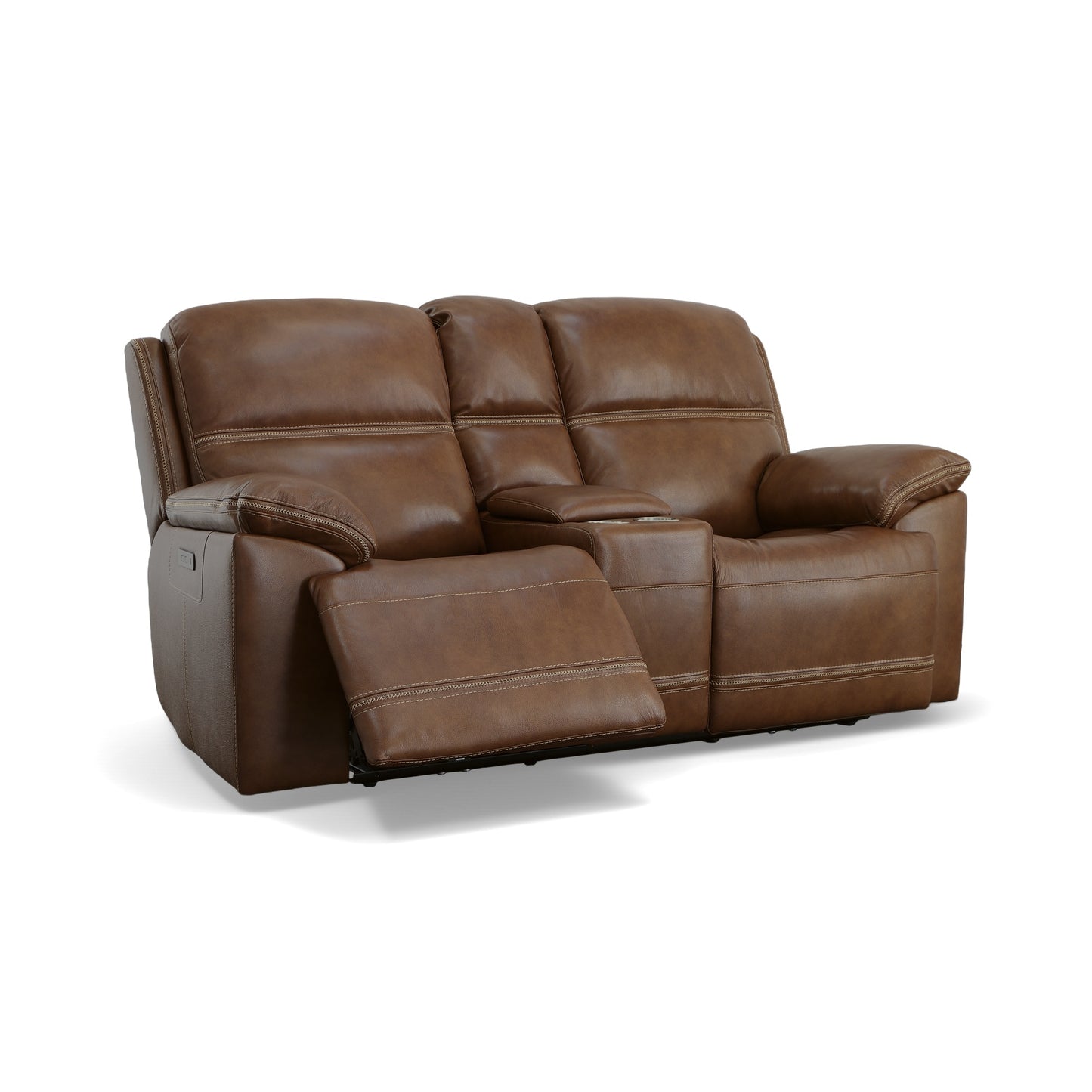 Jackson Power Reclining Loveseat with Console & Power Headrests