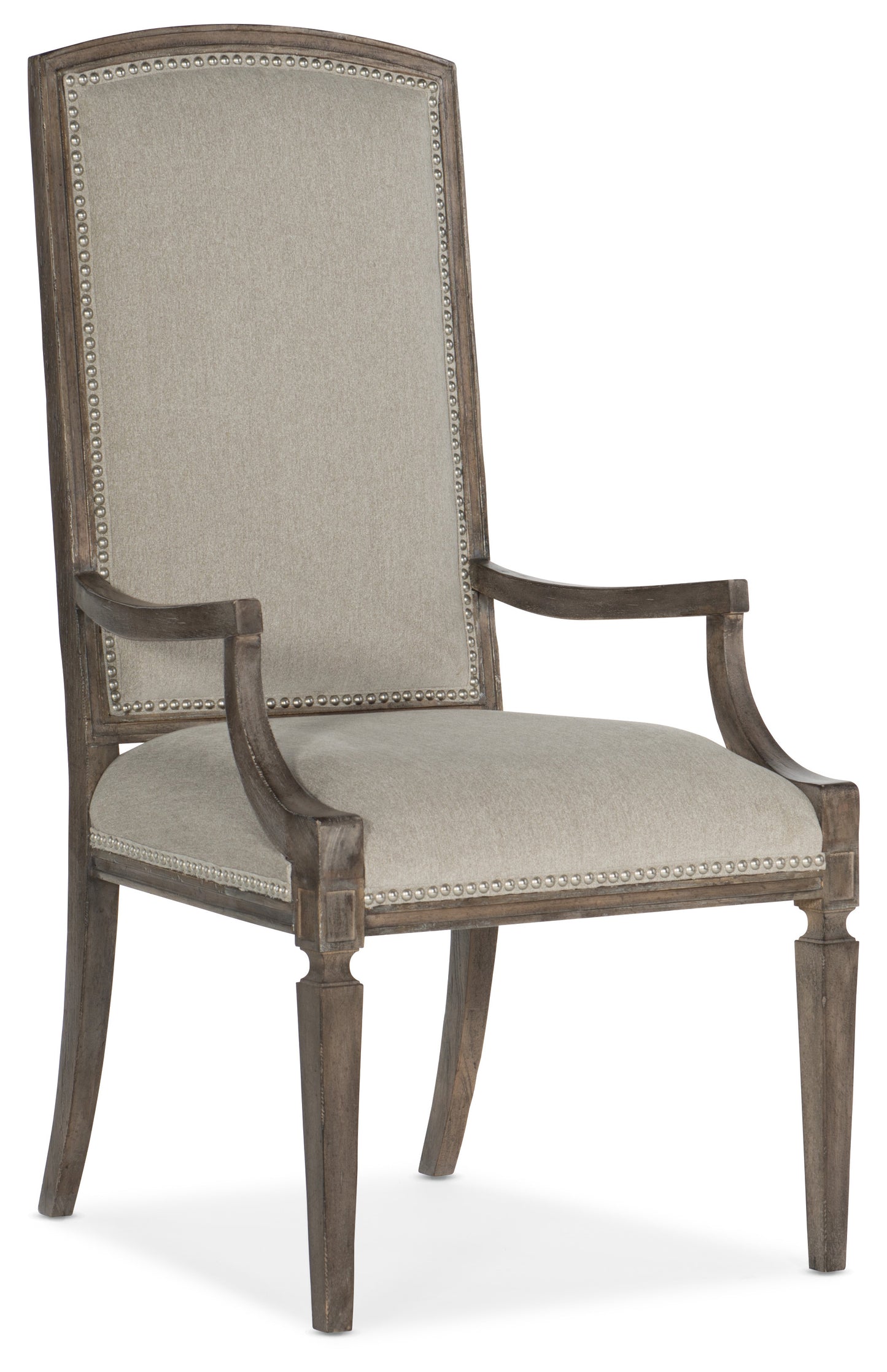 Woodlands Arched Upholstered Arm Chair