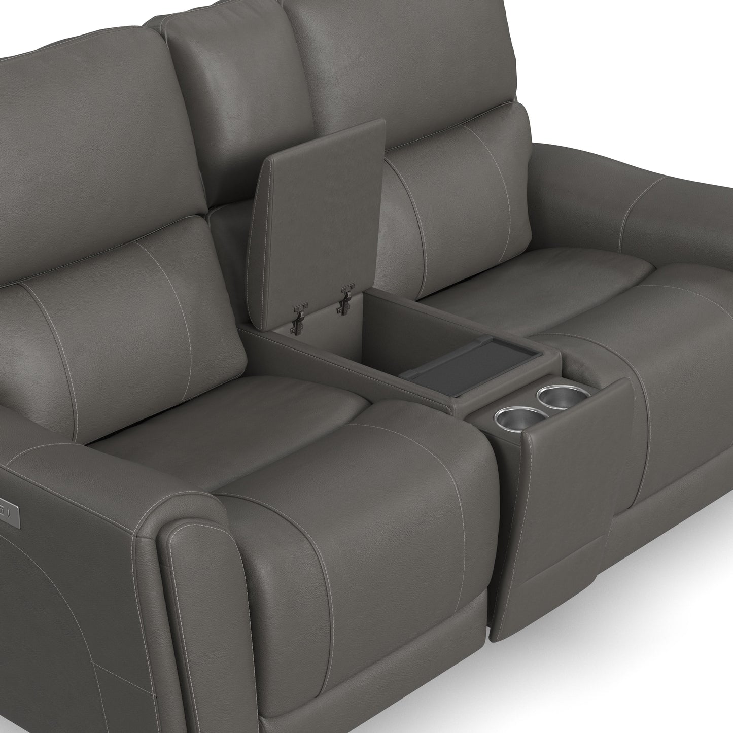 Carter Power Reclining Loveseat with Console & Power Headrests & Lumbar