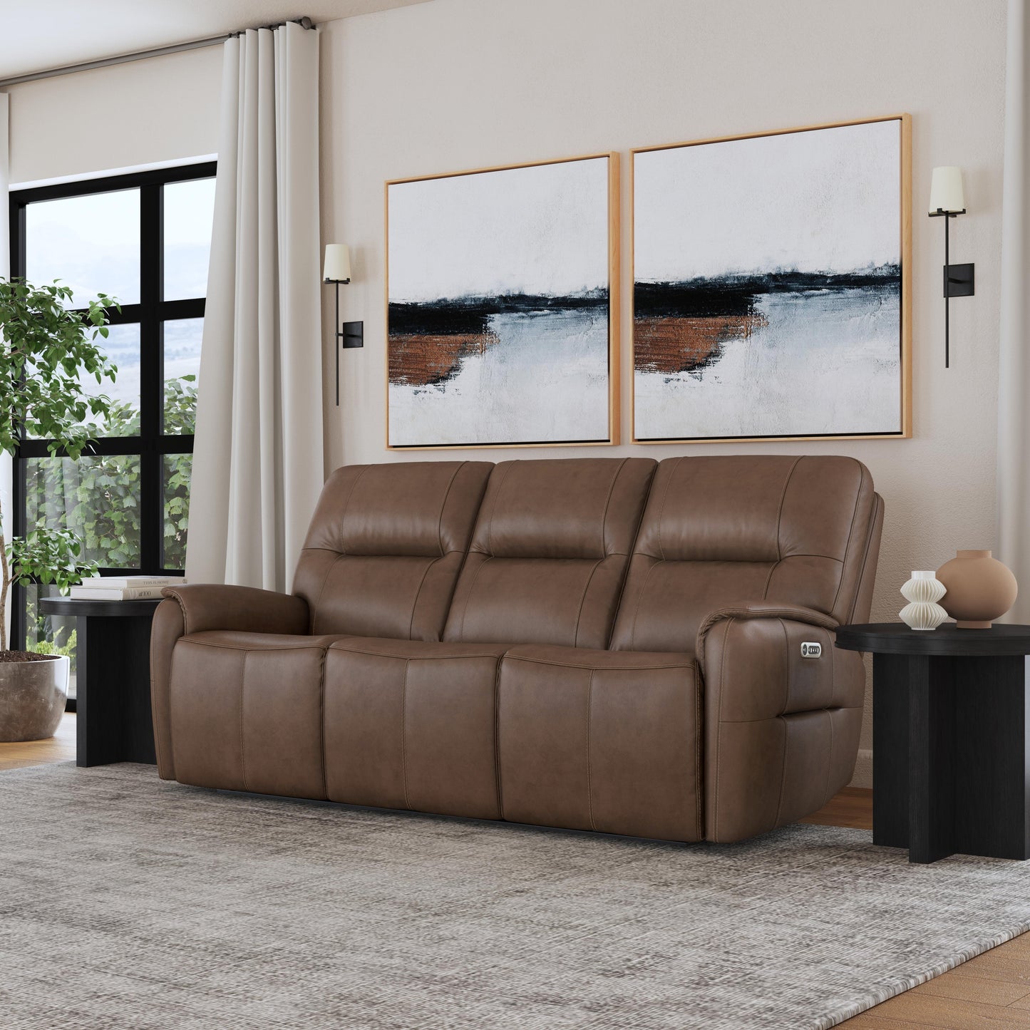 Wilson Power Reclining Sofa with Power Headrests