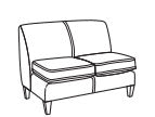 Digby Armless Loveseat