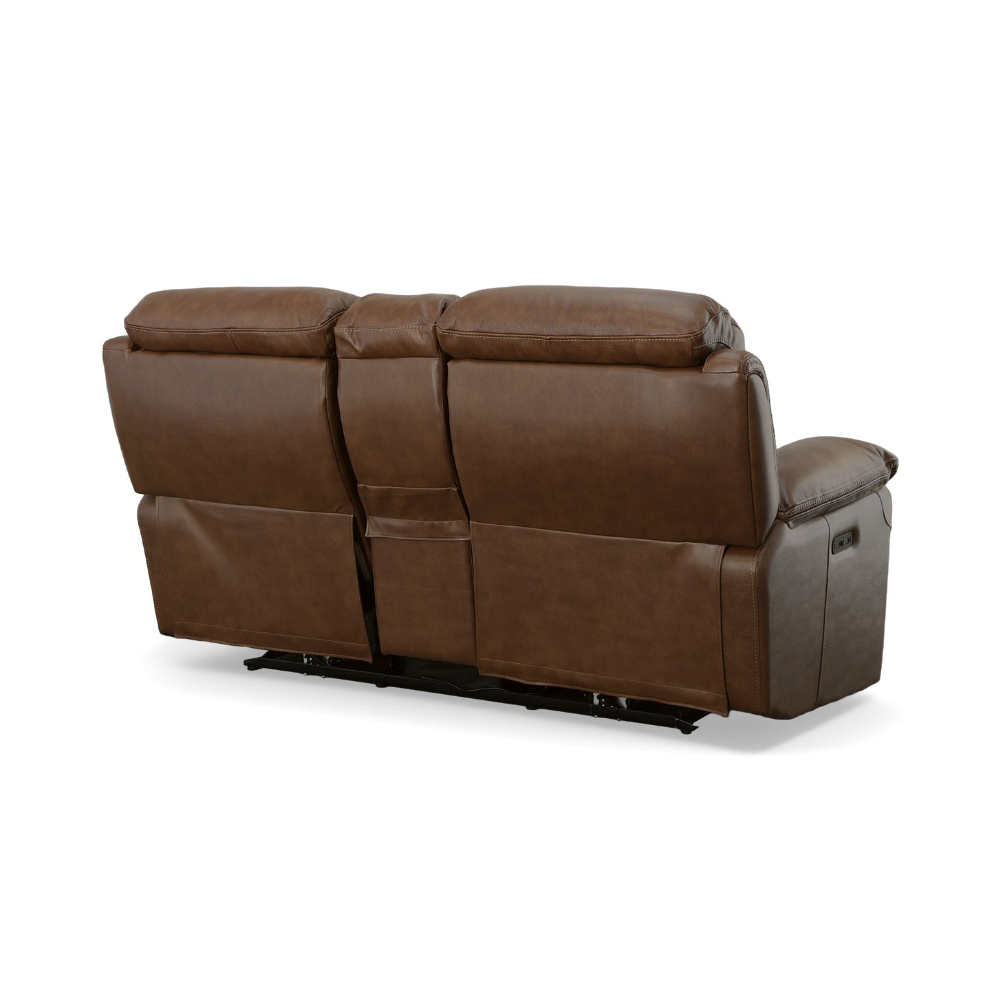 Fenwick Power Reclining Loveseat with Console & Power Headrests