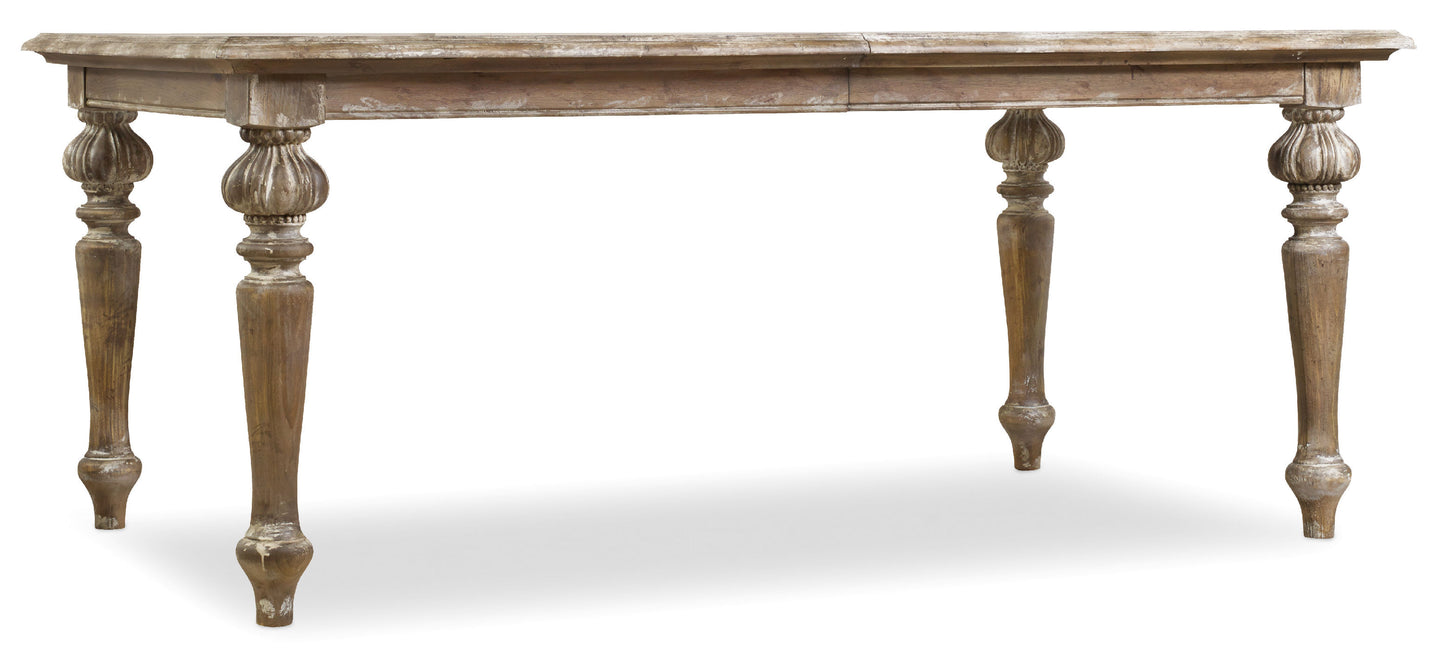 Chatelet Rectangle Leg Dining Table with Two 18'' Leaves