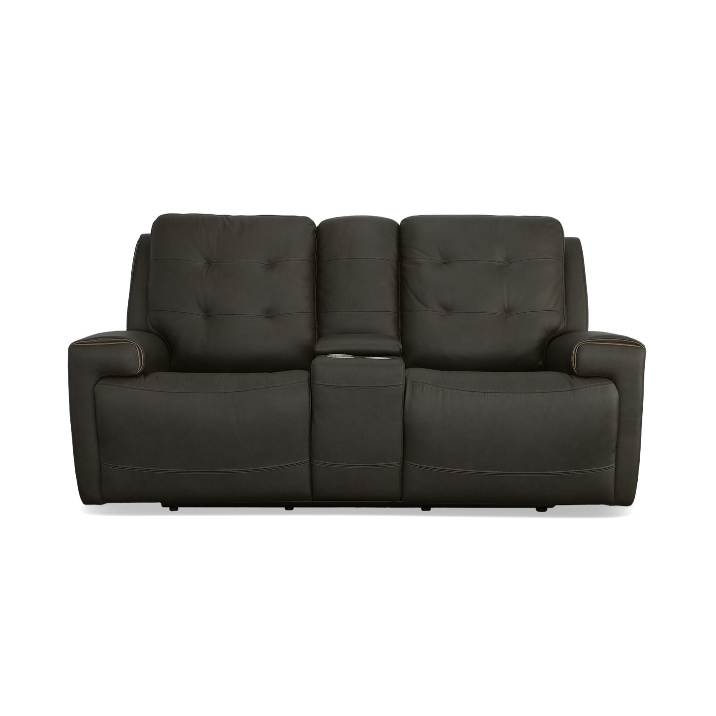 Iris Power Reclining Loveseat with Console & Power Headrests