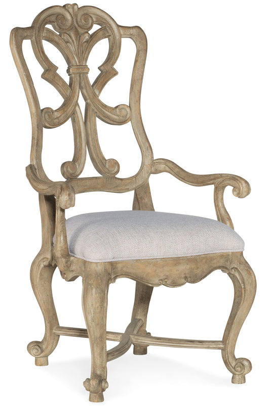 Castella Wood Back Arm Chair