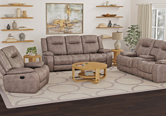 Parker Living Blake - Desert Taupe Manual Reclining Sofa Loveseat and Recliner