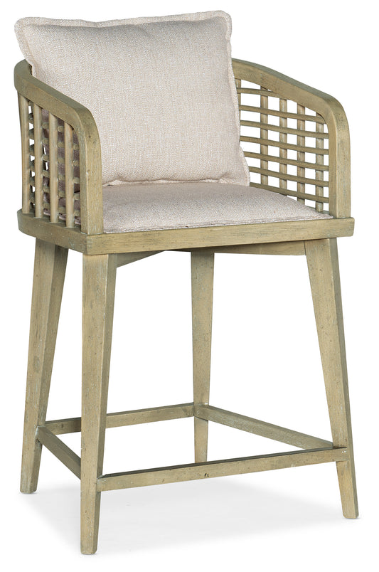 Surfrider Barrel Back Swivel Counter Stool