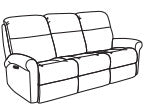 Davis Power Reclining Sofa with Power Headrests