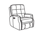 Devon Power Rocking Recliner with Power Headrest