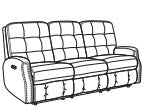 Devon Power Reclining Sofa with Power Headrests