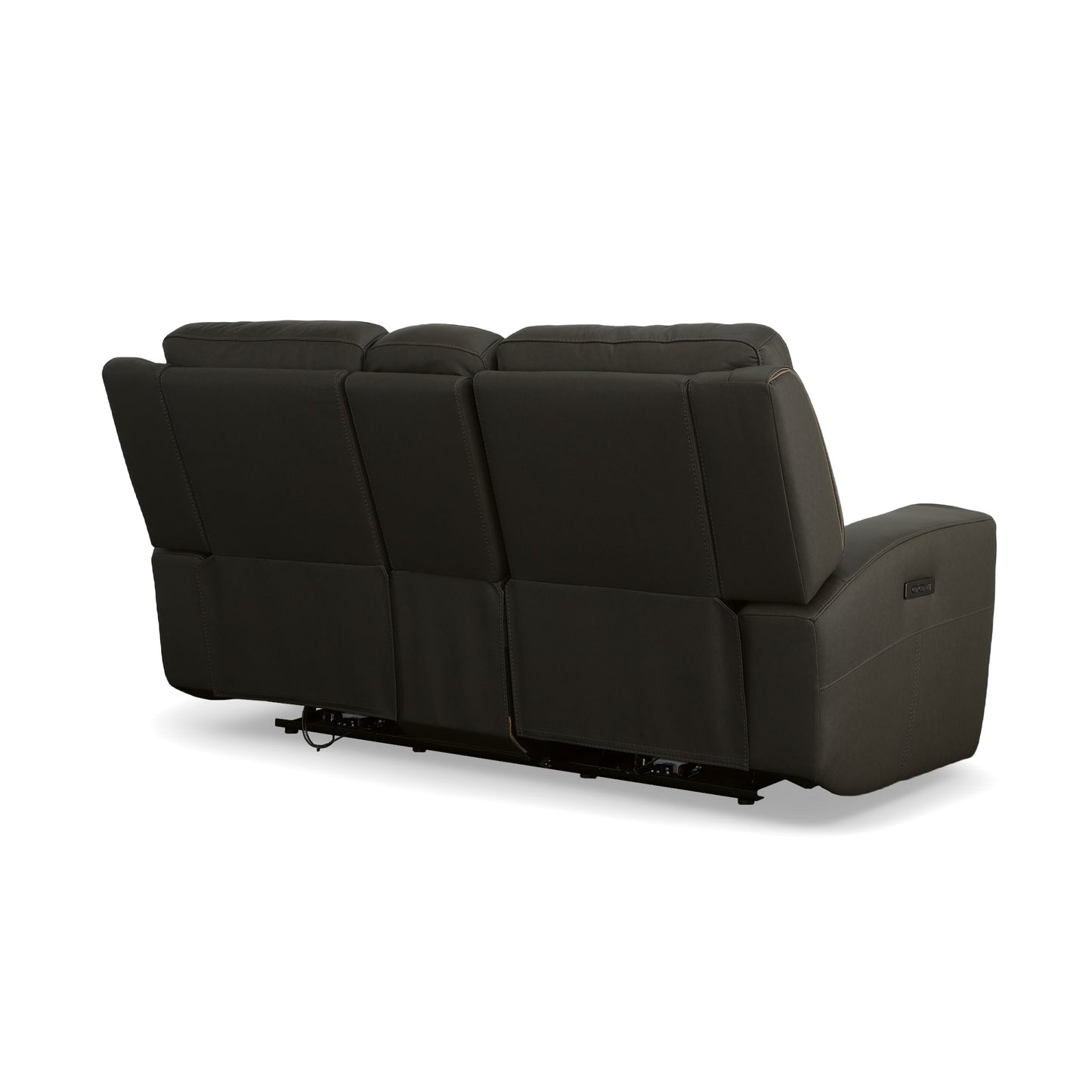 Iris Power Reclining Loveseat with Console & Power Headrests