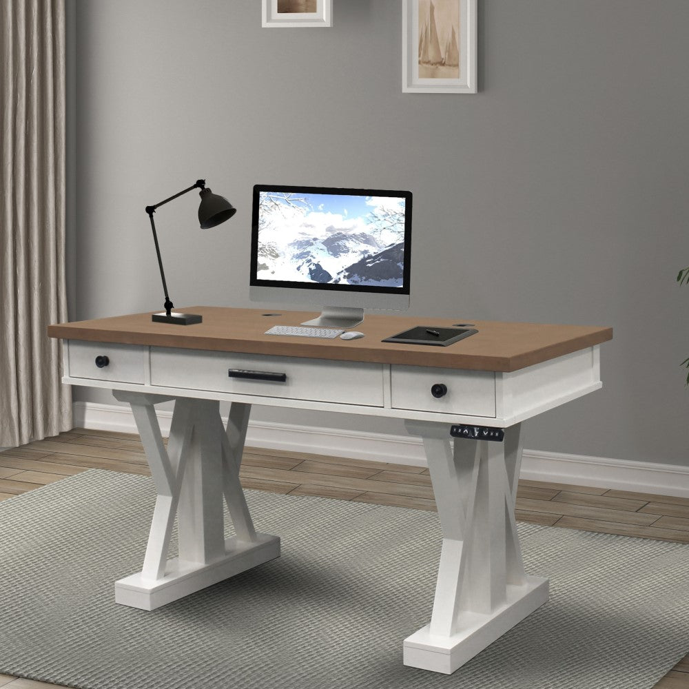 Parker House Americana Modern - Cotton 56 In. Power Lift Desk